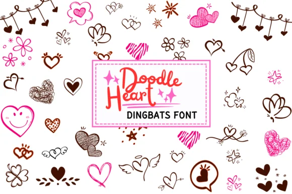 Doodle Heart by PraewDesigns — Dingbats Font
