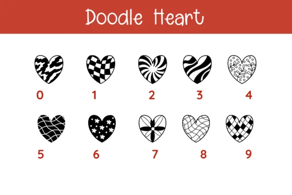 Doodle Heart by Pui Art — Dingbats Font — thumbnail 4