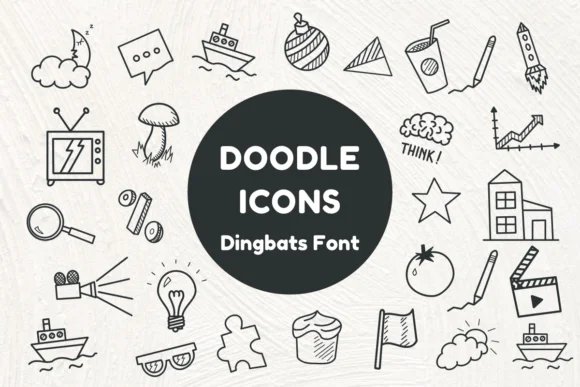 Doodle Icons by Nun Sukhwan — Dingbats Font