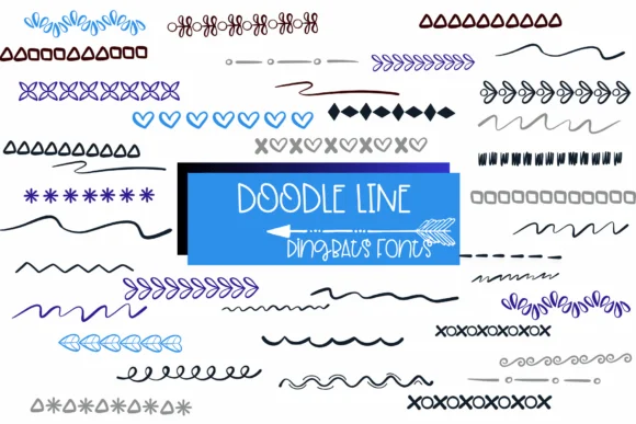Doodle Line by Sirinart — Dingbats Font