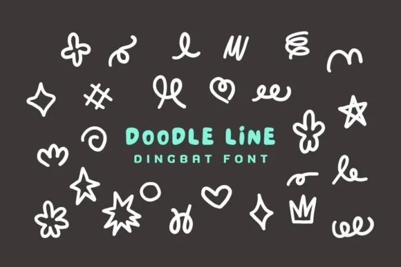 Doodle Line by Eystore — Dingbats Font