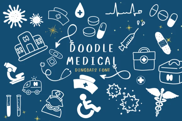 Doodle Medical by CHANOK — Dingbats Font