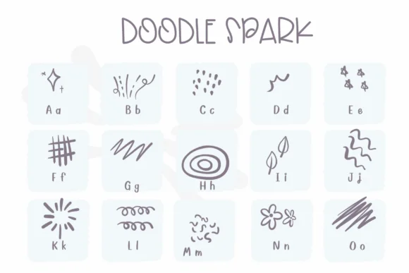 Doodle Spark by Sirinart — Dingbats Font — thumbnail 2