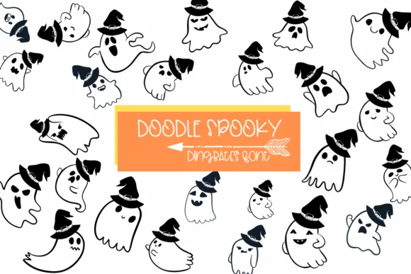 Doodle Spooky by Sirinart — Dingbats Font