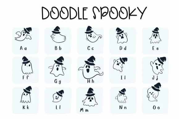Doodle Spooky by Sirinart — Dingbats Font — thumbnail 2
