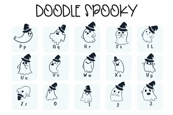 Doodle Spooky by Sirinart — Dingbats Font — thumbnail 3