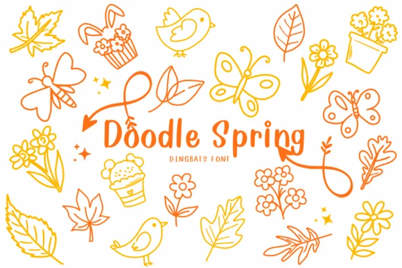 Doodle Spring by CHANOK — Dingbats Font