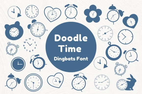 Doodle Time by Nun Sukhwan — Dingbats Font