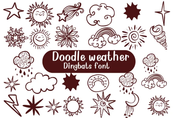 Doodle Weather by Nongyao — Dingbats Font