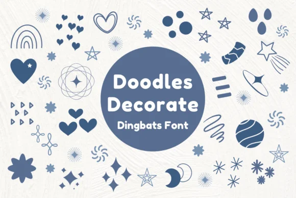 Doodles Decorate by Nun Sukhwan — Dingbats Font