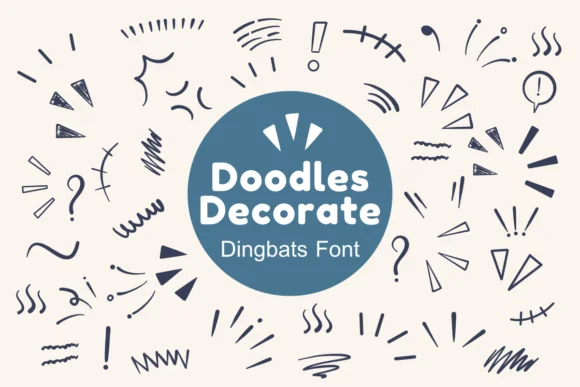 Doodles Decorate by Nun Sukhwan — Dingbats Font