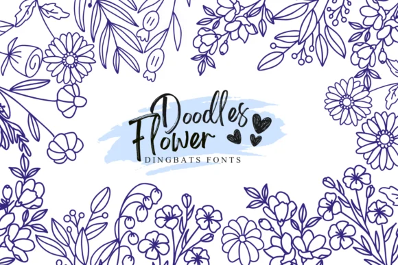 Doodles Flower by Suphitchaya — Dingbats Font