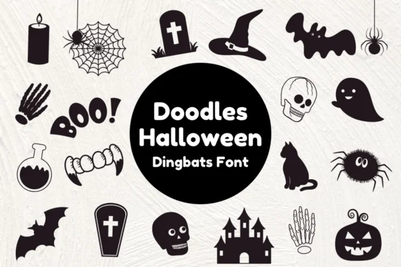 Doodles Halloween by Nun Sukhwan — Dingbats Font