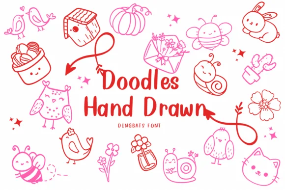 Doodles Hand Drawn by CHANOK — Dingbats Font