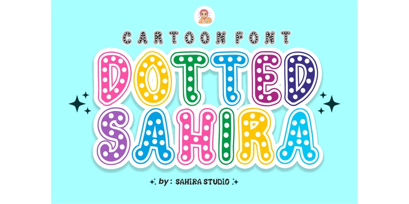 Dotted Sahira Font by Sahira Studio by Sahira Studio — Decorative Font
