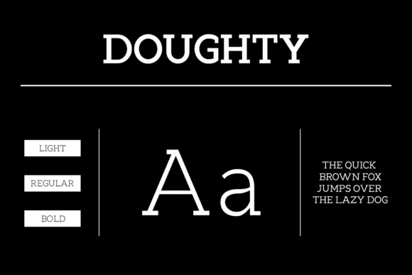 Doughty by Human Design — Slab Serif Font — thumbnail 2