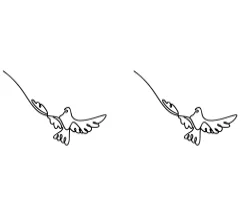 Dove Line Art by Nongyao — Dingbats Font — thumbnail 8