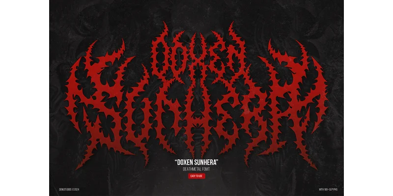 Doxen Sunhera Font by Denustudios by Denustudios — Blackletter Font