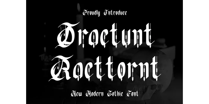 Dractunt Racttornt Font by vandesignstd by vandesignstd — Blackletter Font