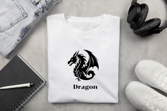 Dragon Silhouette Set by Heartcraft Atelier — Dingbats Font — thumbnail 5