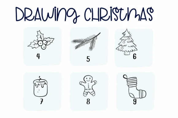 Drawing Christmas by Sirinart — Dingbats Font — thumbnail 4