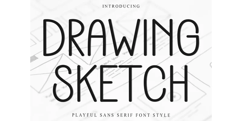 Drawing Sketch Font by Inermedia STUDIO — Sans Serif Font