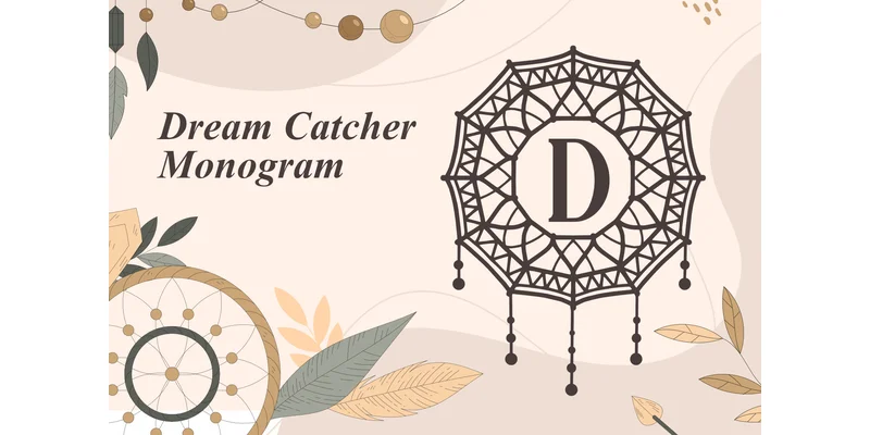 Dream Catcher Monogram Font by Typefar by Typefar — Decorative Font
