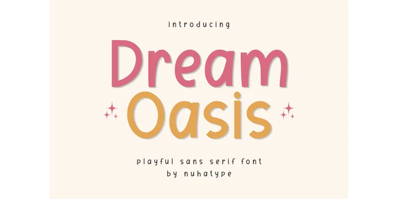 Dream Oasis Font by Nuhatype — Sans Serif Font