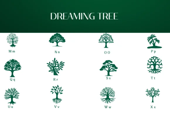 Dreaming Tree by Heartcraft Atelier — Dingbats Font — thumbnail 3