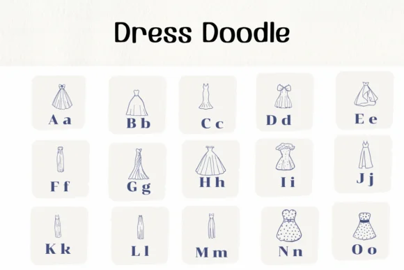 Dress Doodle Font by Ketsarin — Dingbats Font — thumbnail 2