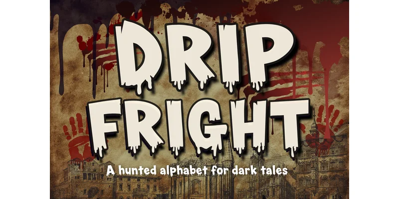 Drip Fright Font by Pui Art by Pui Art — Decorative Font