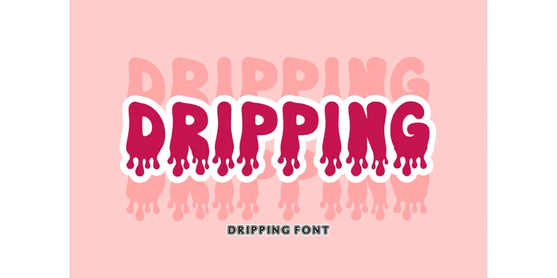 Dripping Font by TaralArt by TaralArt — Decorative Font