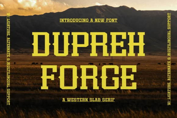 Dupreh Forge by Gracetypestudio โ Slab Serif Font