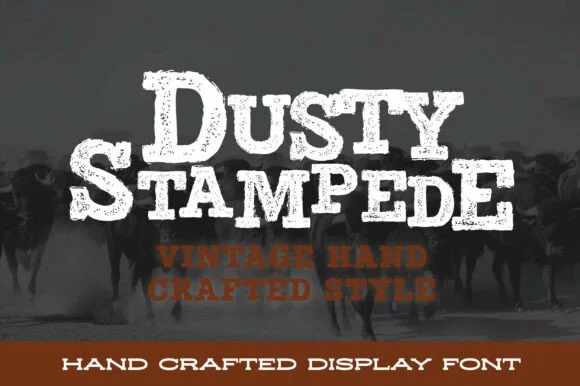 Dusty Stampede by stompstock — Slab Serif Font