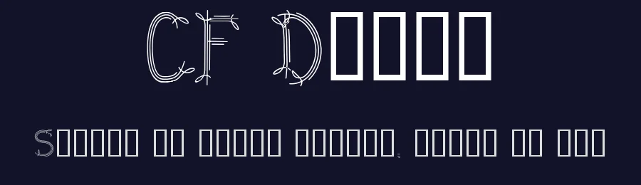 CF Dwarf by Cloutierfontes — Decorative Font — thumbnail 2