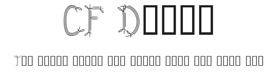 CF Dwarf by Cloutierfontes — Decorative Font