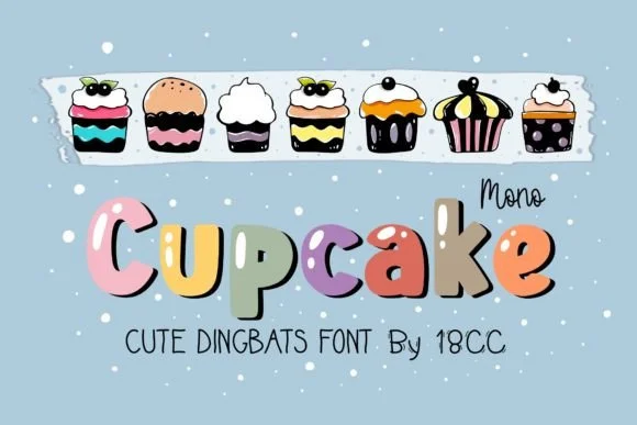 ‪Mono Cupcake‬ by DREAMs Soul G. — Dingbats Font