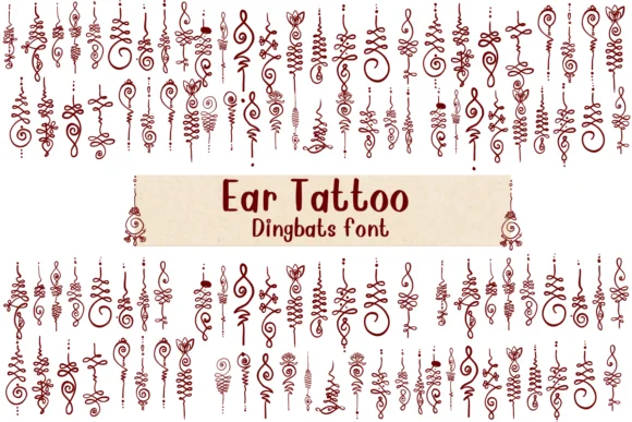 Ear Tattoo by Nongyao — Dingbats Font