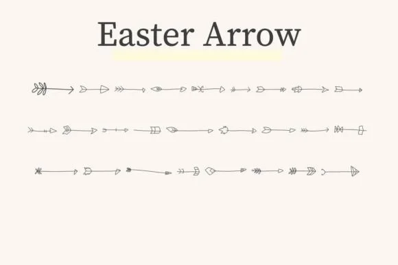 Easter Arrow by CraftedType Studio — Dingbats Font