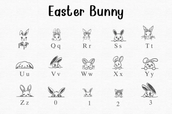 Easter Bunny by Nongyao — Dingbats Font — thumbnail 3