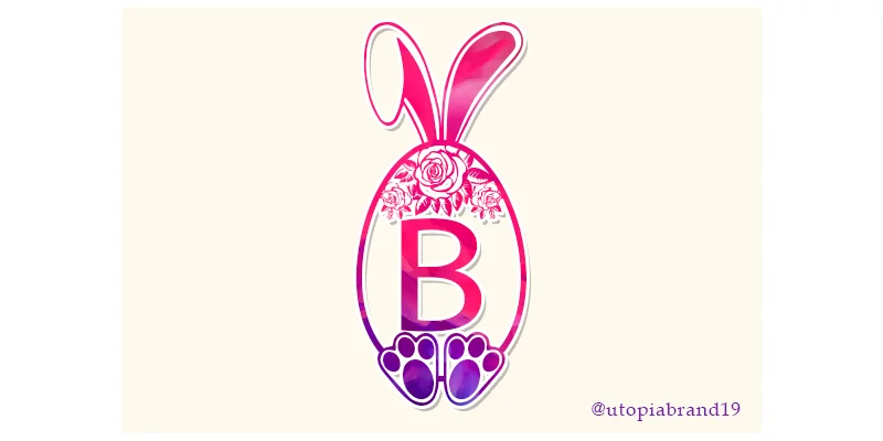 Easter Bunny Rose Font by utopiabrand19 by utopiabrand19 — Decorative Font
