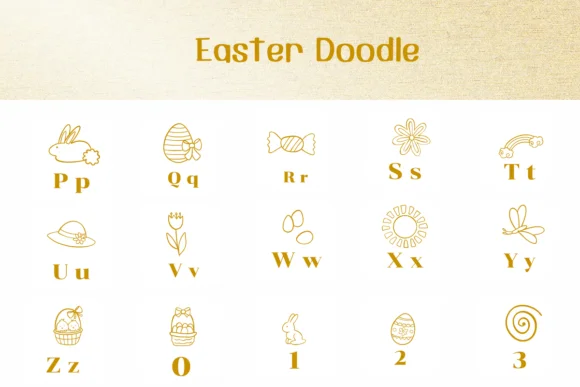 Easter Doodle by Ketsarin — Dingbats Font — thumbnail 3