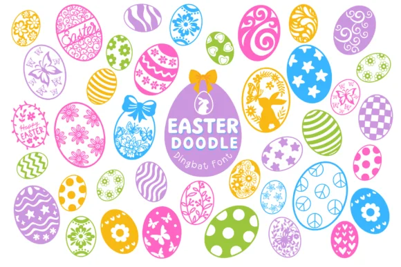Easter Doodle by Pui Art — Dingbats Font