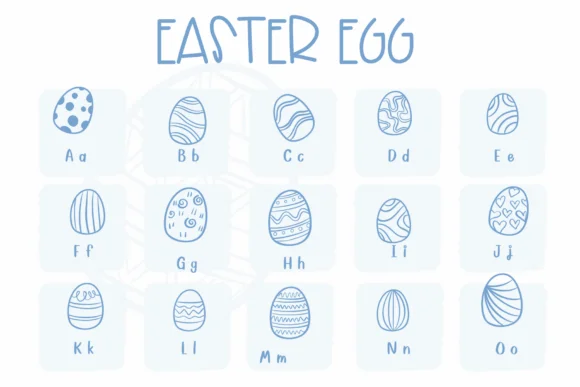 Easter Egg by Sirinart — Dingbats Font — thumbnail 2