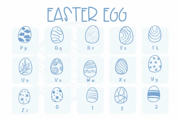 Easter Egg by Sirinart — Dingbats Font — thumbnail 3