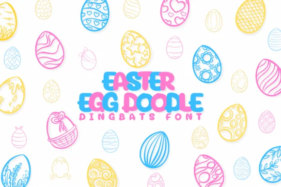 Easter Egg Doodle by Chonada — Dingbats Font