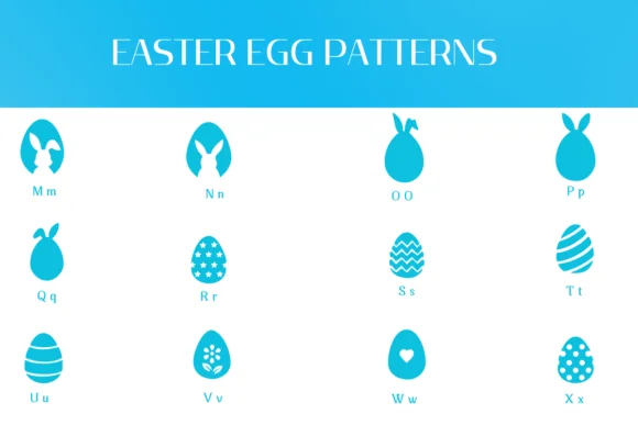 Easter Egg Patterns by Heartcraft Atelier — Dingbats Font — thumbnail 3