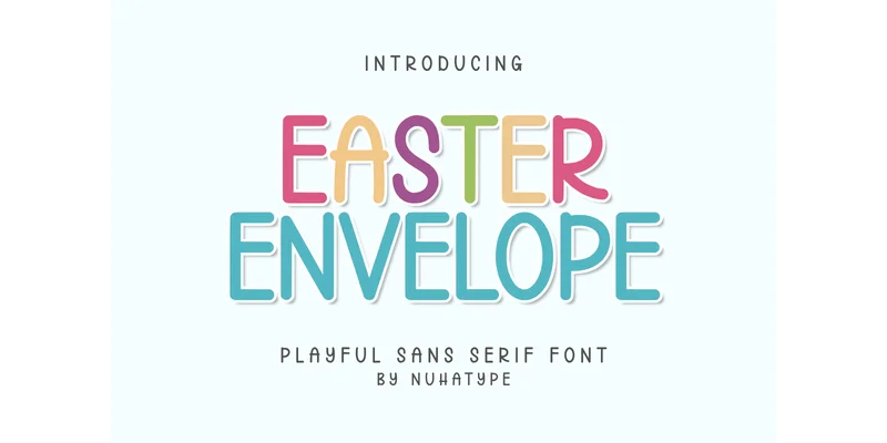 Easter Envelope Font by Nuhatype — Sans Serif Font