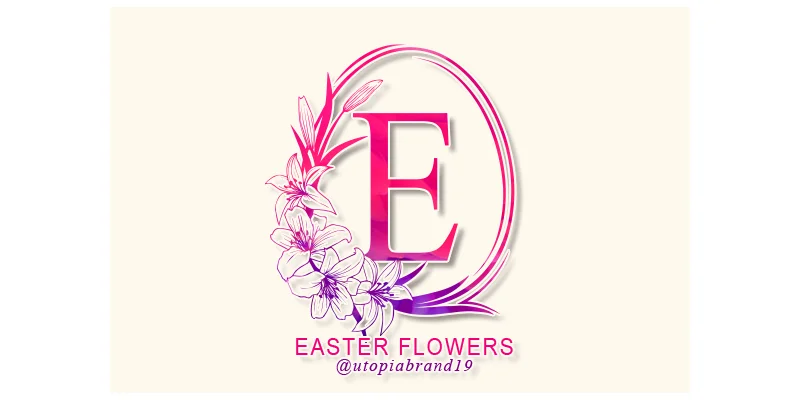Easter Flowers Monogram Font by utopiabrand19 by utopiabrand19 — Decorative Font