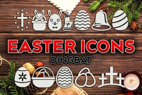 Easter Icons by vladimirnikolic — Dingbats Font
